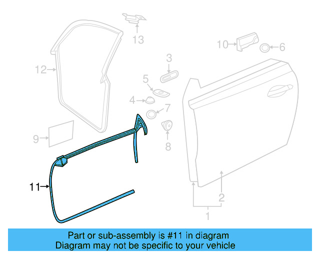 Door Weather 5C5-837-480-G-5AP