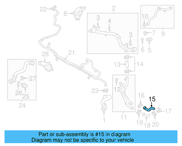 Inlet Hose 06E-121-058-E - View 5
