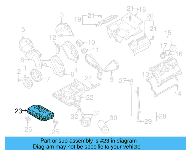 Oil Pan 078-103-604-AA - View 5