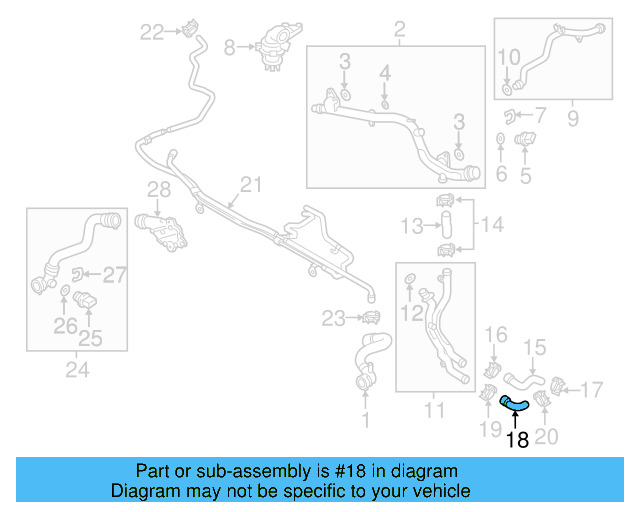 Outlet Hose 06E-121-082-C