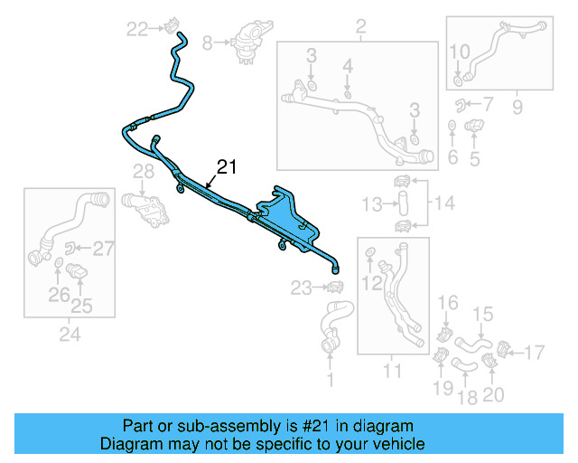 Reservoir Hose 7P6-122-447-S - View 4