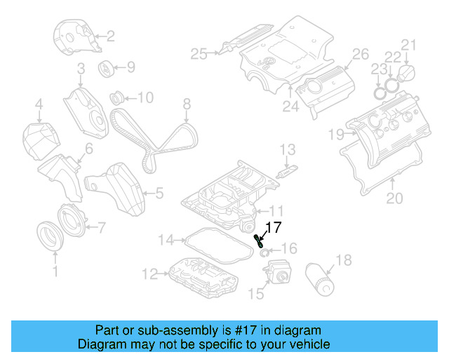 Oil Cooler Union 028-115-721 - View 19