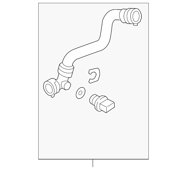 Lower Hose 7P0-122-051 - View 2