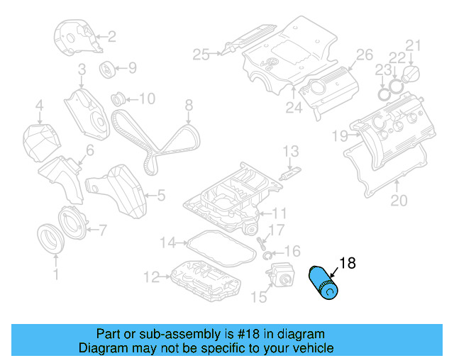 Oil Filter 06A-115-561-B-DSF - View 16