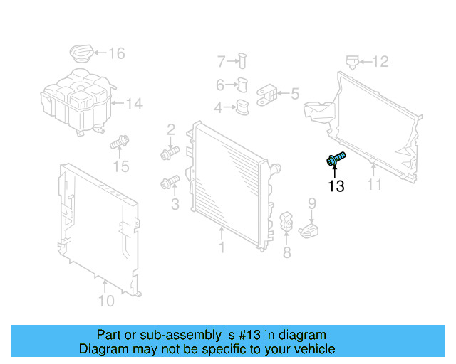 Upper Mount Bolt N-908-082-01 - View 75