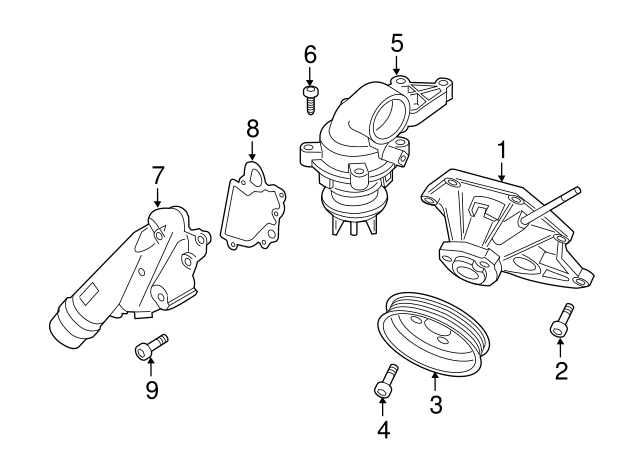 Water Pump Assembly Bolt N-910-680-01 - View 5