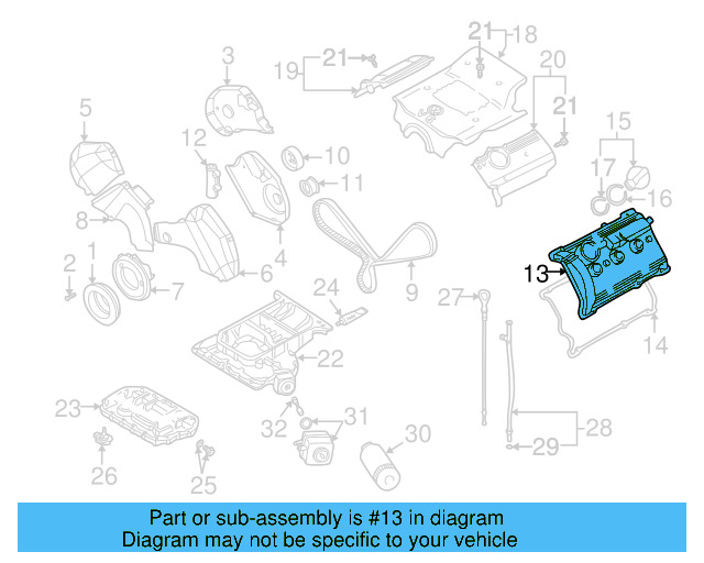 Valve Cover 078-103-472-R - View 3
