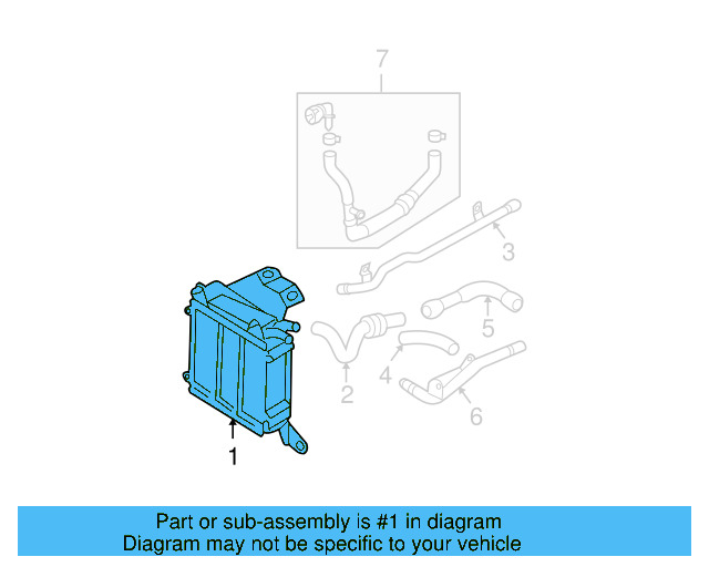 Auxiliary Radiator 1J0-121-212-A - View 6