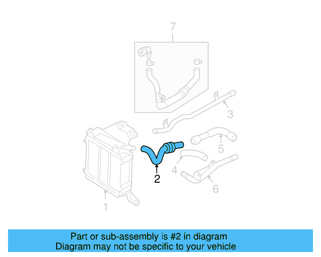 Lower Return Hose 1J0-121-051-L - View 14