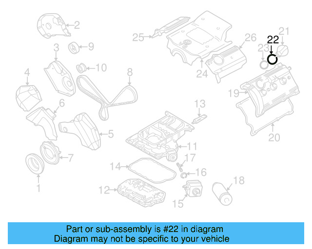 Filler Cap Gasket 078-133-287 - View 4
