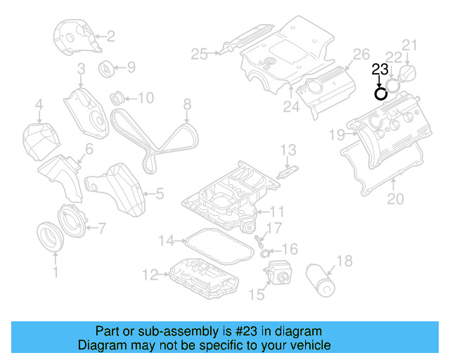 Filler Cap Gasket 06A-103-483-D - View 25