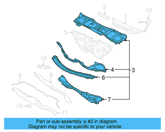 Cowl Panel 1Y0-803-147-D