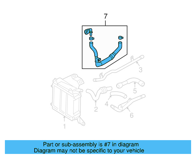 Lower Return Hose 1J0-121-051-L - View 18
