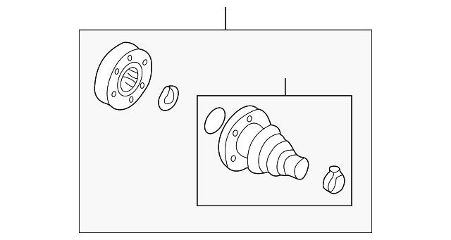 Inner Joint Assembly 1H0-407-417 - View 2