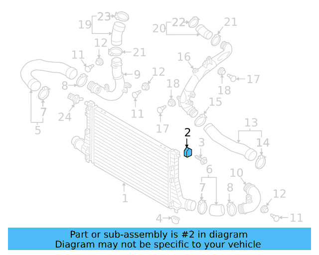 Radiator Upper Mount 1Z0-121-367-B - View 10