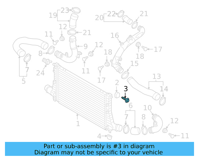 Radiator Upper Mount 1Z0-121-367-B - View 12