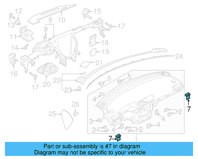 Instrument Panel Plug 1T0-857-489 - View 6