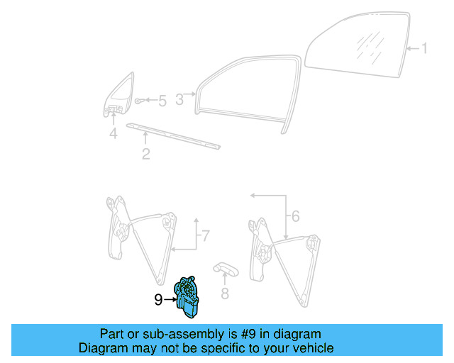 Window Motor 1H0-959-802-A - View 3