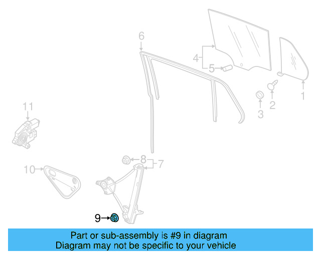 Window Regulator Nut N-904-560-02 - View 16