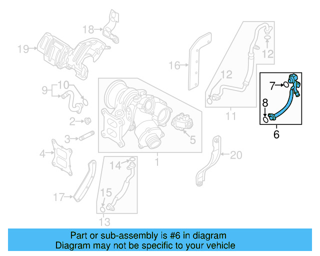 Water Inlet Pipe 06K-121-497-BD - View 13