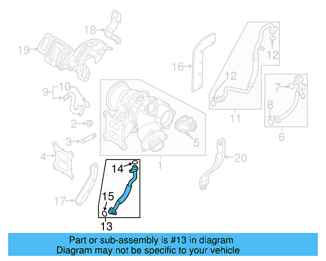 Oil Return Tube 06K-145-735-T - View 17