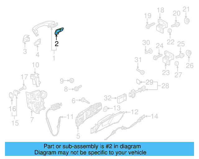 Handle, Outside Packing 5G0-837-209-B-9B9 - View 28