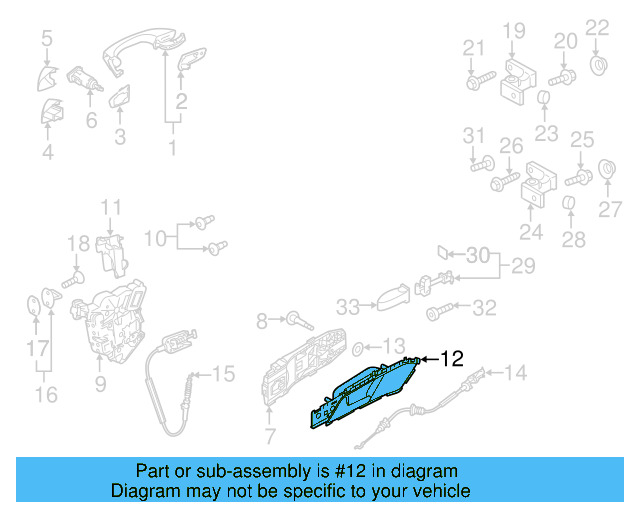 Handle, Inside 5G1-837-114-UBN - View 4