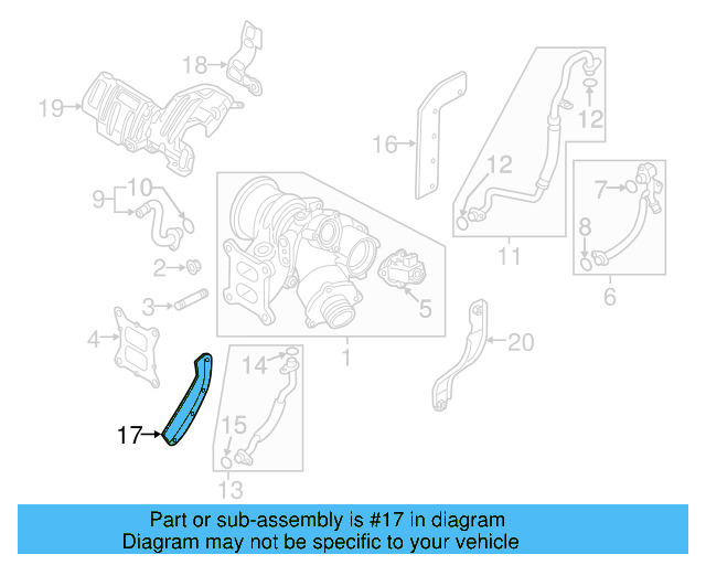 Heat Deflector 06K-133-833-AK - View 9