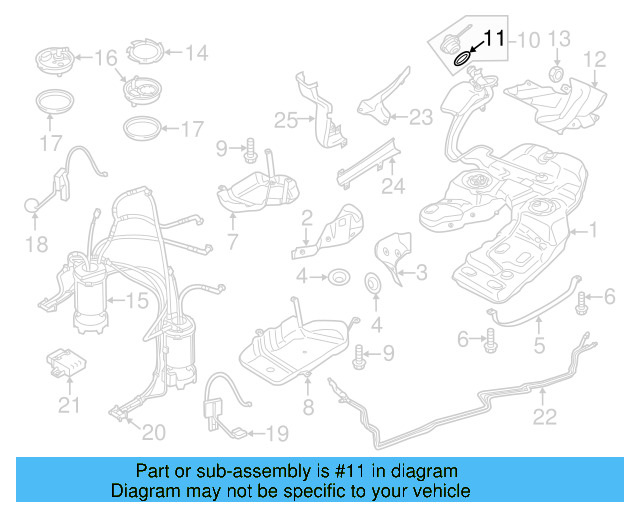Fuel Cap Seal 1K0-201-557-A - View 64