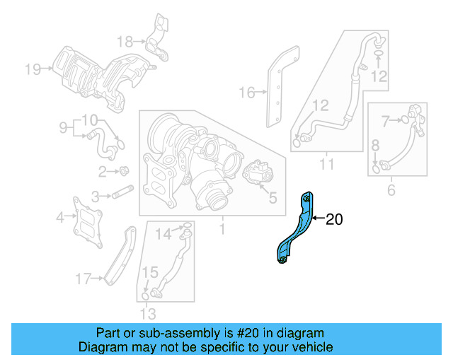 Lower Support 06K-145-536-A - View 9