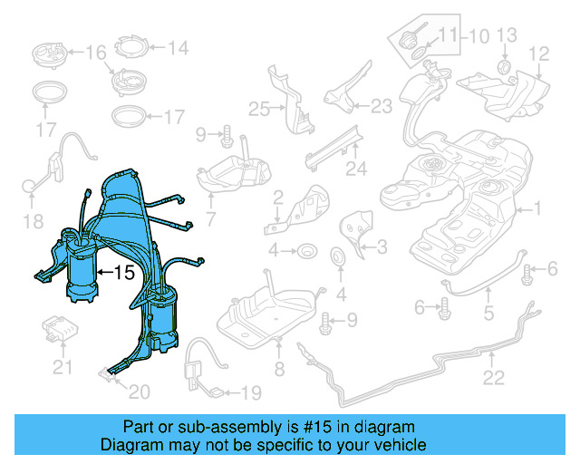 Fuel Pump Assembly 7P0-919-087 - View 5