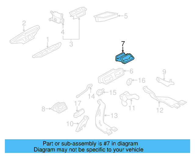 Side Outlet 3AB-819-702-A-MAI - View 3