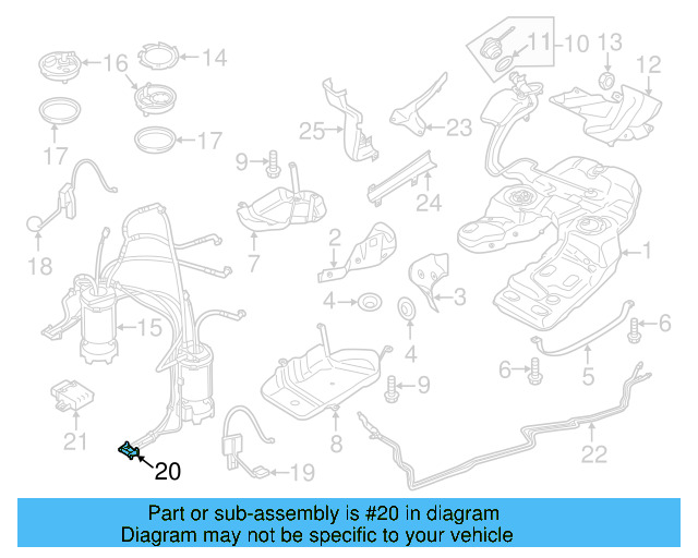 Fuel Pump Assembly 7P0-919-087 - View 3