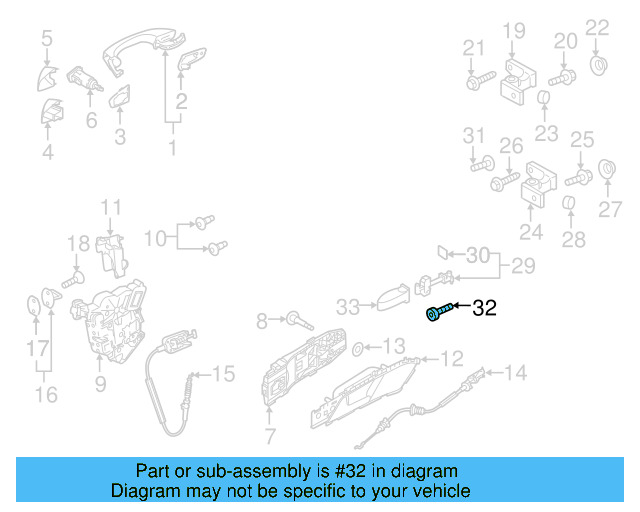 Door Check Bolt N-903-659-13