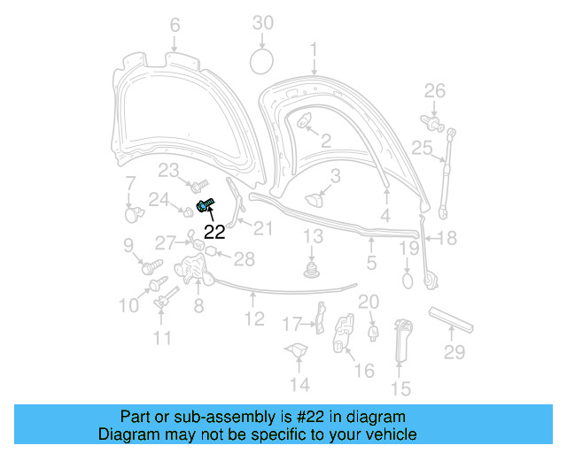 Hinge Bolt 7M3-823-201 - View 4