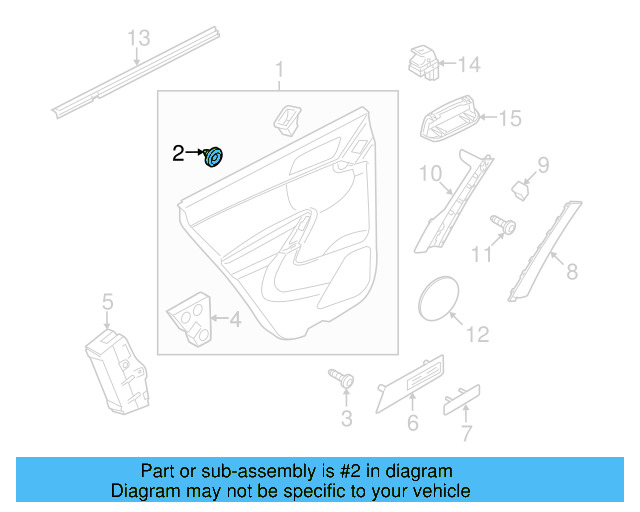 Door Trim Panel Clip 6Q0-868-243 - View 44