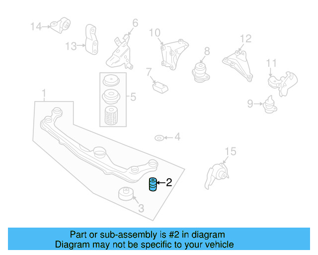 Engine Carrier Bushing 1E0-199-233 - View 2