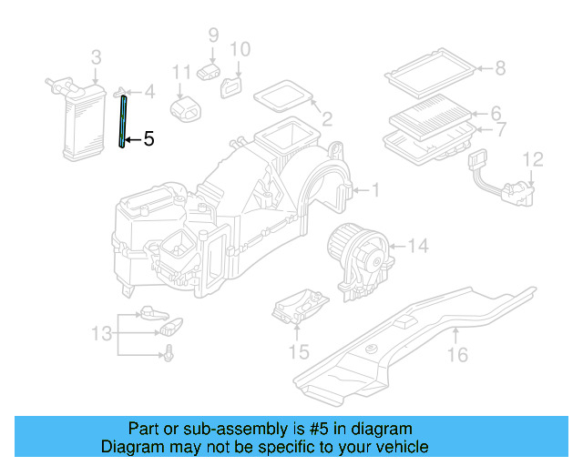 Heater Core Gasket 1H0-819-019 - View 6