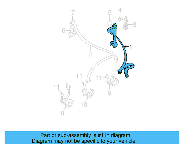 Outer Belt Assembly 1J6-857-806-H-041