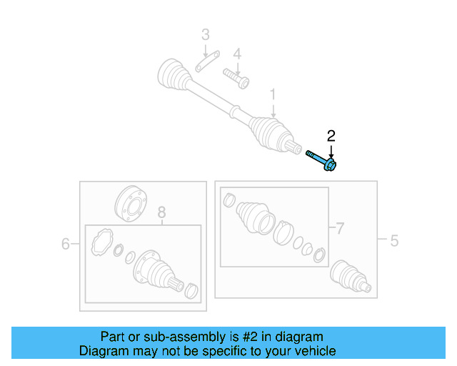 Axle Bolt WHT-005-437-A - View 80