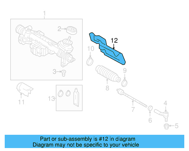 Steering Gear Dust Shield 1K1-423-981-J - View 13