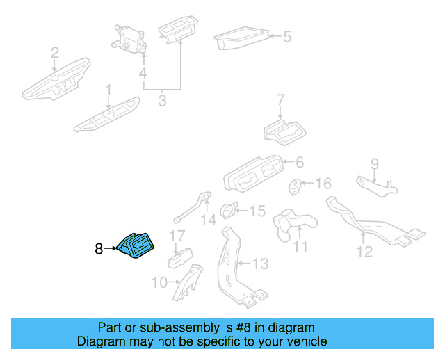 Side Outlet 3AB-819-701-A-MAI - View 4