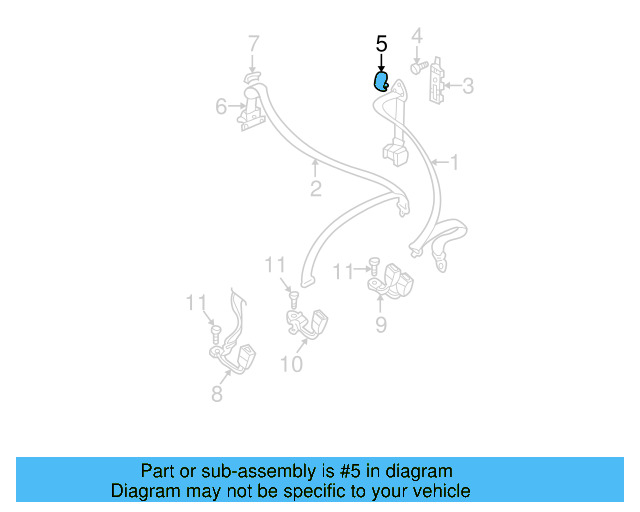 Retractor Assembly Cap 1J0-858-189-D-8YS