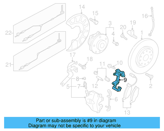 Caliper Mount 3C0-615-125-A - View 39