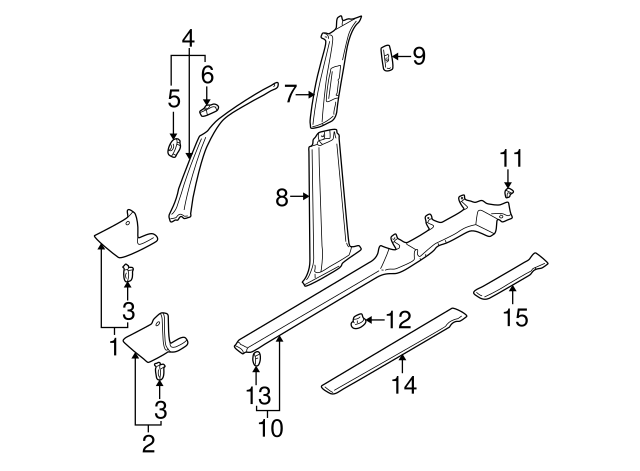 Seat Belt Guide 1J4-858-883-B41 - View 5