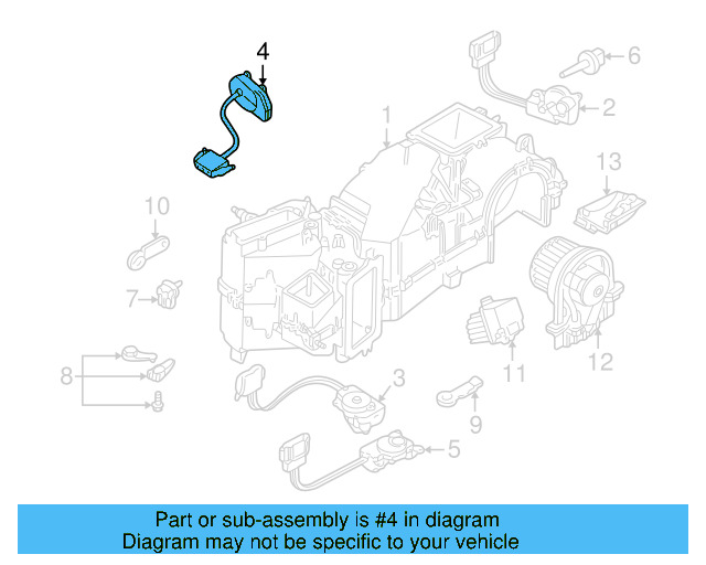 HVAC Air Inlet Door Actuator 8D2-820-511-C - View 5