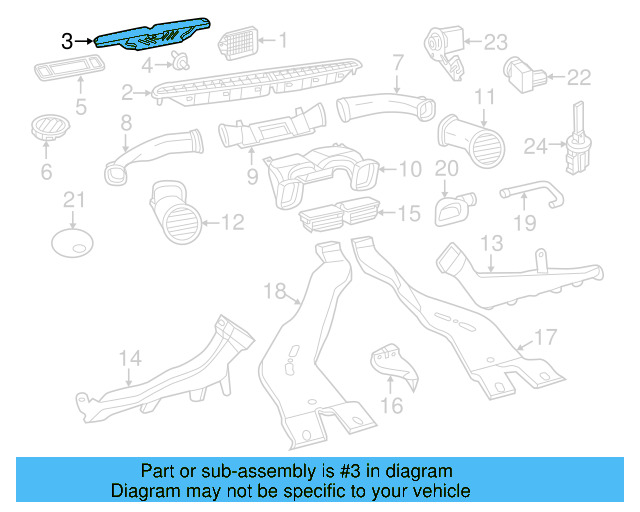 Defroster Duct 5C1-819-063-B - View 2