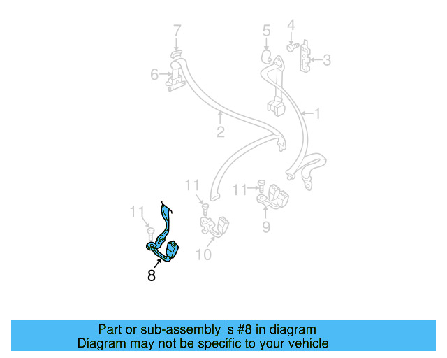Outer Buckle 1J0-857-487-D-HCP - View 3