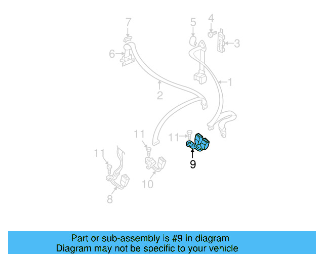 Outer Buckle 1J0-857-488-C-FCP - View 4