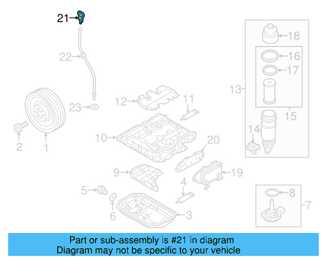 Engine Oil Dipstick Tube Cap 06E-115-418